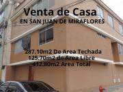Venta de Casa San Juan de Miraflores 4 pisos
