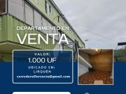 ¡Venta de cómodo departamento dúplex en Lirquén!