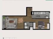 Venta de departamento de 48.81m2 en San Borja