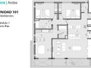 Venta de espectacular Departamento 4 ambientes en San...