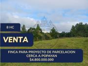 VENTA DE FINCA PARA PARCELACION DE 8.7 HECTAREAS, A 5...