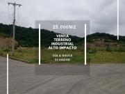 VENTA DE LOTE EN COMPLEJO INDUSTRIAL 25.000M2 VÍA DAULE