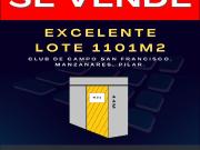 Venta de terreno 1101m2 en Club de Campo San Francisco,...