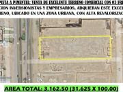 VENTA DE TERRENO EN ESQUINA Y A FILO DE PISTA CARRETERA...