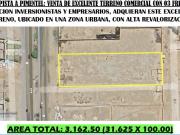 VENTA DE TERRENO EN ESQUINA Y A FILO DE PISTA CARRETERA...