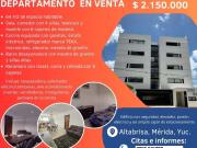 VENTA DEDEPARTAMENTO EN ALTABRISA MERIDA YUCATAN
