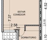 VENTA Departamento 1 Dormitorio con balcón al frente...