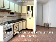 VENTA DEPARTAMENTO 2 AMBIENTES CON PATIO BERNAL