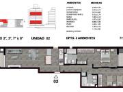 Venta Departamento 2 dormitorios J. M. de Rosas al 1100...