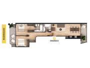 Venta departamento 2 dormitorios Lourdes Rosario