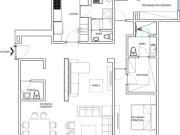 Departamento 2 recámaras, 146 m2 en Lomas del Pedregal...