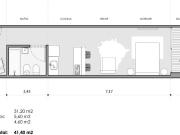 Venta Departamento Monoambiente al frente con balcón en...
