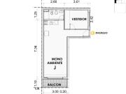 Venta departamento monoambiente Rosario centro