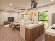 Venta departameto frente al mar mahahual quintana roo mexico