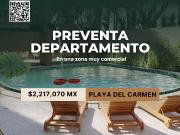 Venta depatamento en Playa del Carmen con alberca, Gym