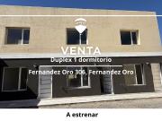 VENTA DUPLEX 1 DORMITORIO A ESTRENAR FERNANDEZ ORO