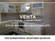 VENTA DUPLEX 2 DORMITORIOS CIPOLLETTI