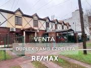 Venta Duplex 3 Ambientes Cochera y Patio Ezpeleta