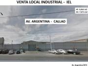 VENTA LOCAL INDUSTRIAL AV. ARGENTINA AT. 5,062 M2...