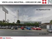 VENTA LOCAL INDUSTRIAL AV. ARGENTINA CERCADO DE LIMA