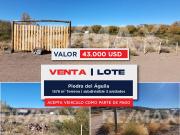VENTA LOTE 1578 m2 EN PIEDRA DEL AGUILA