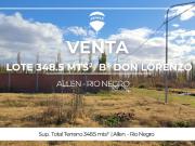 VENTA LOTE B° DON LORENZO ALLEN