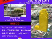 Venta Lote Castro 1100 a mts de Av. San Juan