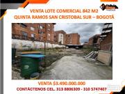 VENTA LOTE COMERCIAL 842 M2 SAN CRISTOBAL SUR – BOGOT