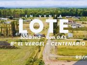 VENTA LOTE CON GAS, B° EL VERGEL