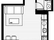 Venta Monoambiente con balcon en Tres Cruces Montevideo