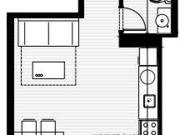 Venta Monoambiente con balcon en Tres Cruces Montevideo