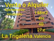 Venta o alquiler de apartamento equipado. La Trigaleña