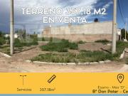 VENTA TERRENO 357,18 M2 B° DON PATER CENTENARIO
