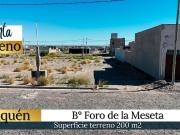 VENTA TERRENO EN FORO DE LA MESETA NQN