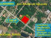 XG_VENTA TERRENO EN GUAYLLABAMBA 2.500 m² con Producción...