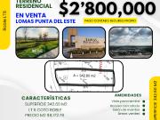 VENTA TERRENO LA MEJOR VISTA! LOMAS PUNTA DEL ESTE