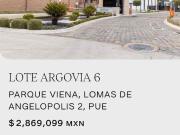 VENTA TERRENO LOTE PARQUE VIENA LOMAS DE ANGELOPOLIS...