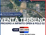 VENTA TERRENO PRÓXIMO A INFINITO OPEN CÓRDOBA