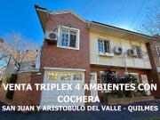 VENTA TRIPLEX 4 AMBIENTES COCHERA QUILMES OESTE