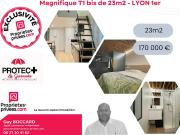 Vente Appartement 1 pièce 23.57 m2 Lyon 1er