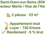 Vente Appartement 2 pièces 23 m2 Saint Ouen