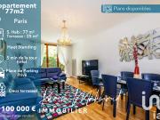 Vente Appartement 3 pièces 77 m2 Paris 15ème