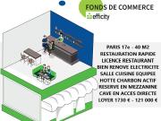 Vente Fond de commerce 40 m2 Paris 17ème