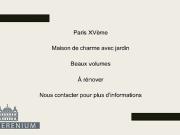 Vente Maison 7 pièces 250 m2 Paris 15ème