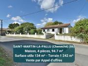 Vente Maison 94 m2 Saint Martin la Pallu