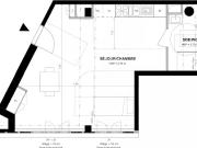 Vente Studio 1 pièce 38.8 m2 Paris 16ème