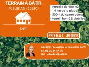 Vente Terrain 400 m2 Pleubian