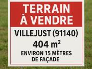 Vente Terrain 404 m2 Villejust