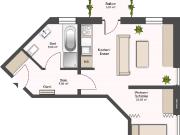 Vermietetes Appartement mit schöner Terrasse in Mitterteich!
