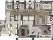 Apartamento para venda em Pinheiros com 4 quartos, sendo...